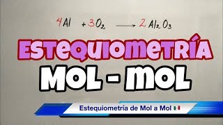 Estequiometría MOL a MOL en Reacciones Químicas paso a paso [upl. by Meehar]