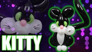 KITTY CAT Balloon Animal Tutorial  Learn Balloon Animals with Holly [upl. by Zaller]