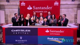 Santander Consumer USA Holdings Lists IPO on the New York Stock Exchange [upl. by Nagram]