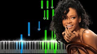 Rihanna  Lift Me Up Piano Tutorial [upl. by Etteval]