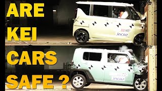 Are Japanese KEI cars safe Crash test comparison NISSAN ROOX vs DAIHATSU TAFT [upl. by Enomaj]