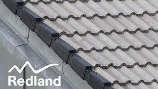 Interlocking Concrete Tiles AmbiDry Verge installation video [upl. by Suidualc]