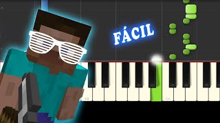 Minero  El Rubius  Fácil  Piano Tutorial  Cover [upl. by Angelique]