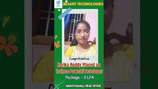 Review about Data Analytics coursebest software institute in bangalore Besant Technologies shorts [upl. by Shutz883]