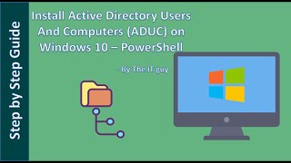 Install Active Directory Users And Computers ADUC on Windows 10 – PowerShell CLI [upl. by Calvert492]