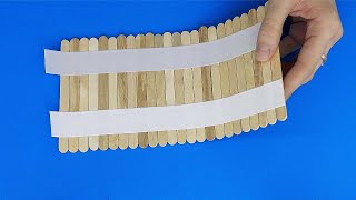 How to Make Popsicle Stick Idea  New Creative Popsicle Crafts Ideas [upl. by Asnarepse]