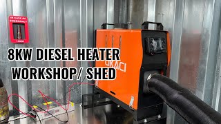 8KW Diesel Heater  New Setup Test [upl. by Enyamart962]