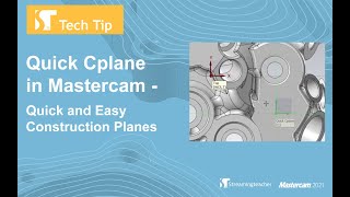 Quick Cplane in Mastercam  Mastercam 2021 Tech Tip [upl. by Rombert430]