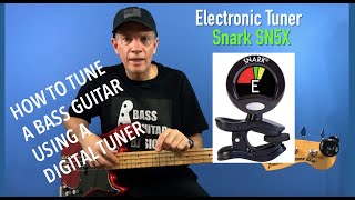 HOW TO TUNE A BASS GUITAR USING A DIGITAL TUNER [upl. by Maison]