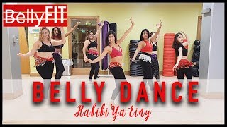 London Belly Dance Course  Habibi Ya Einy by Nourhanne  Beginners Class [upl. by Letnoj]