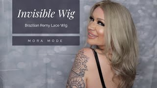 Lexy Invisible Lace Wig by Mora Mode Ash Blonde  Wig Review  Alopecia  Natural Human Hair wig [upl. by Eniledam]