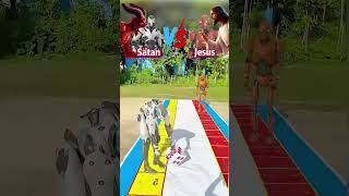 👼Jesus VS 😈Satan dios god jesus christ games funny [upl. by Amalle]