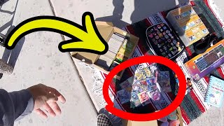 RARE Pokémon CARDS AT THIS COMMUNITY YARD SALE [upl. by Annor]