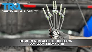 How to Replace Fuel Injector 19942004 Chevy S10 [upl. by Ailaro]