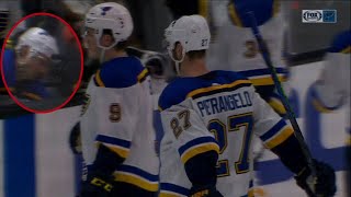 Jay Bouwmeester collapses suffers cardiac episode on Blues bench during game [upl. by Medovich]