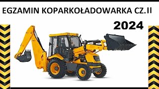 Pytania koparko ładowarki egzamin omawiam CZ II [upl. by Akerley]