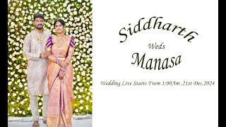 Siddharth Weds Manasa Wedding [upl. by Targett]