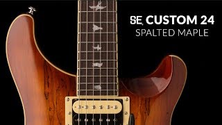 The SE Custom 24 Spalted Maple  PRS Guitars [upl. by Ylrebnik43]