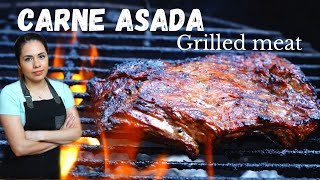 How to make CARNE ASADA  HOMEMADE carne asada tacos  Villa cocina [upl. by Orelu]