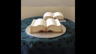 Book cake  comment faire un gâteau en forme de livre [upl. by Cleti730]