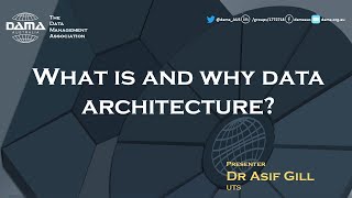 What is and why data architecture [upl. by Airetnohs]