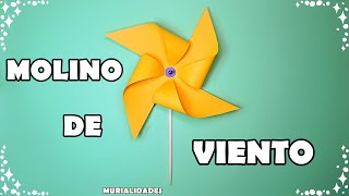 Como hacer un MOLINO DE VIENTO para niños [upl. by Dnaltiak36]