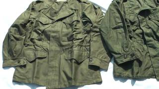 Vintage M1943 M1950 Field Jackets [upl. by Leidag]