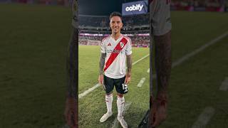 DEBUTO SEBASTIAN DRIUSSI CON LA CAMISETA DE RIVER [upl. by Lodi]