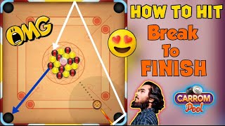 🌟Carrom pool🌟Best 6 Break To Finish🔥Hard trick shots Indirect gameplay 😱 OMG  Must Watch [upl. by Ettinger]