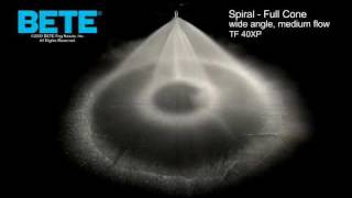 Full Cone Spiral Spray Nozzle BETE TF 40XP [upl. by Okiman]