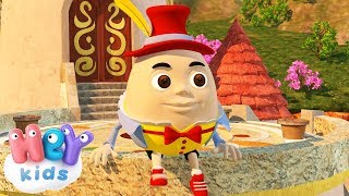 Humpty Dumpty Sat On A Wall song and many more Nursery Rhymes  HeyKids [upl. by Annoet336]