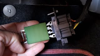 Corsa d fan blower resistor pack location repair and replacement [upl. by Traweek]