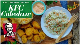 How To Make KFC Style Coleslaw Recipe  KFC Copycat Coleslaw Recipe [upl. by Hayalat120]