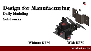 Solidworks Modeling Using DFMA Concept [upl. by Manoff]