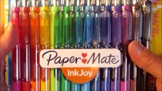 NEW Paper Mate Ink Joy Gel Pens Review and Demo [upl. by Hasila]