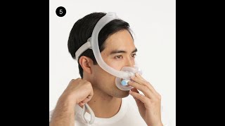 ResMed AirFit F30i Fitting your full face CPAP mask [upl. by Aryc190]