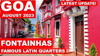 Goa  Fontainhas  August 2023  Famous Latin Quarter  Portuguese Houses  Panjim City  Goa Vlog [upl. by Mcquoid282]