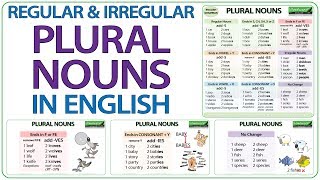 Plural Nouns in English  Regular amp Irregular Plural Nouns  Plurals Spelling [upl. by Scheider871]