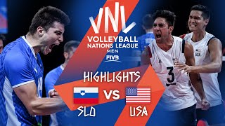 SLO vs USA  Highlights Week 5  Mens VNL 2021 [upl. by Othelia]