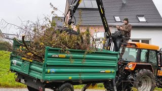 Reisig laden mit Oehler Rückewagen am Case CS 68 [upl. by Kcaj953]