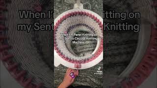 All It Takes Is One Easy Sentro Knitting Machine Cast On See Tutorial [upl. by Hadsall923]