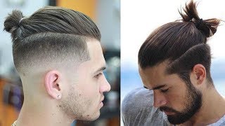 How to Style a Top Knot Man Bun  2 Ways  Mens Hair 2017 [upl. by Bathsheeb]