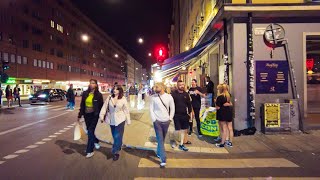 Stockholm Nightlife Walking Tour  Södermalm  Gamla stan 4K [upl. by Anan341]