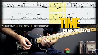 Time  Guitar Cover Tab  Guitar Solo Lesson  Backing Track with Vocals 🎸 PINK FLOYD [upl. by Beall]