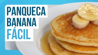 Como fazer PANQUECA DE BANANA COM AVEIA DELICIOSA  Receita FIT [upl. by Crispa]