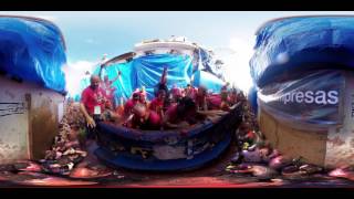 Tomatina Festival in Buñol in 360º  Spain [upl. by Bettina]