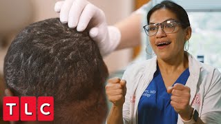 Dr Isha Lopez Treats quotPsoriasis Barbiequot  Bad Hair Day [upl. by Haisa]