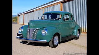 1940 Ford Deluxe Opera Coupe in Yosemite Green [upl. by Aicineohp]