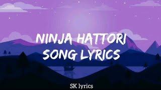 Ninja hattori title song lyrics Main Ninja hattori [upl. by Aileme162]