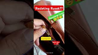 Mudahnya Memperbaiki Resleting Yg Rusak Dengan Cepat amp Murah bag tutorial [upl. by Ahsel]